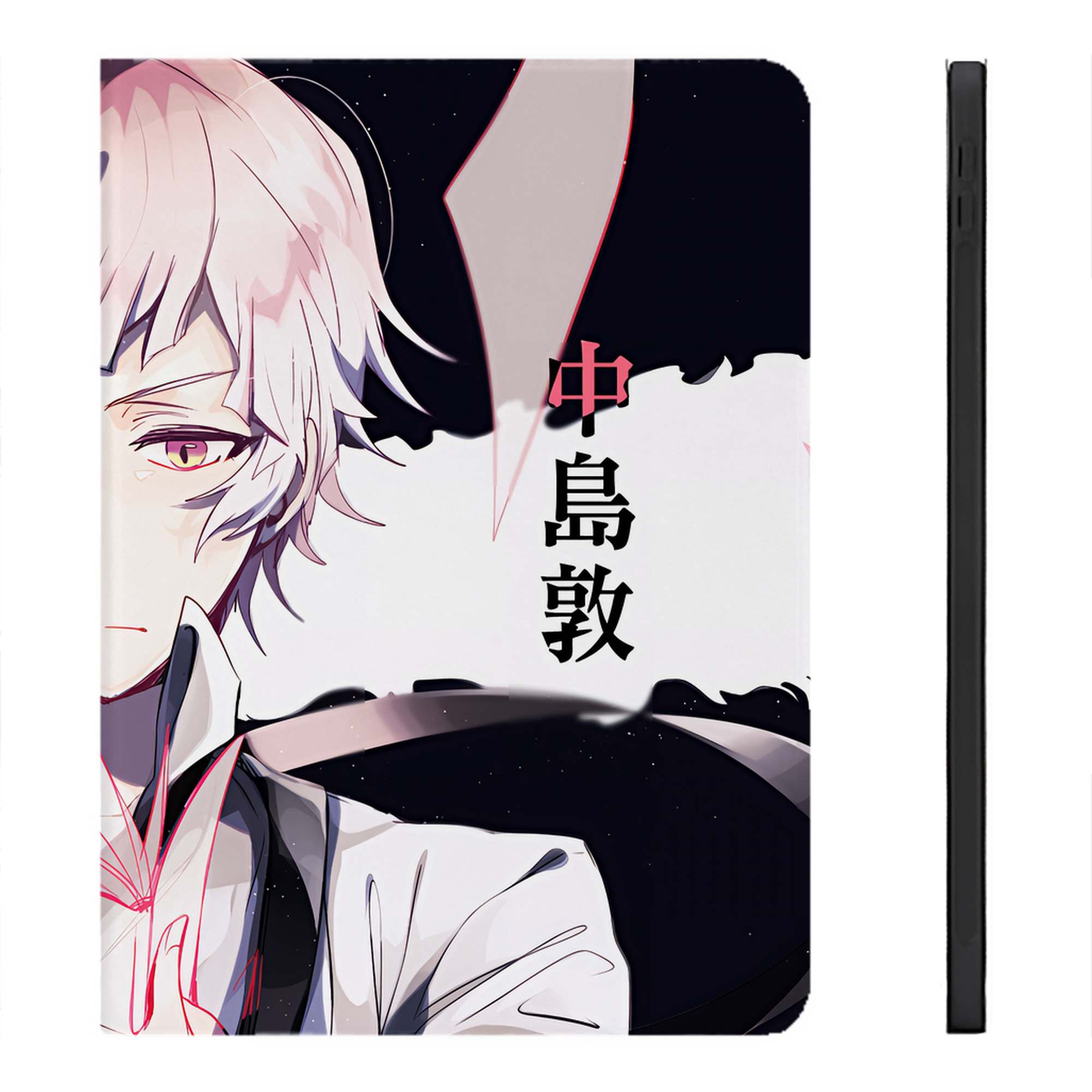 （画像用） 文豪ストレイドッグス Bungo Stray Dogs IPadケース ペンホルダー付き ブックスタイルデザイン